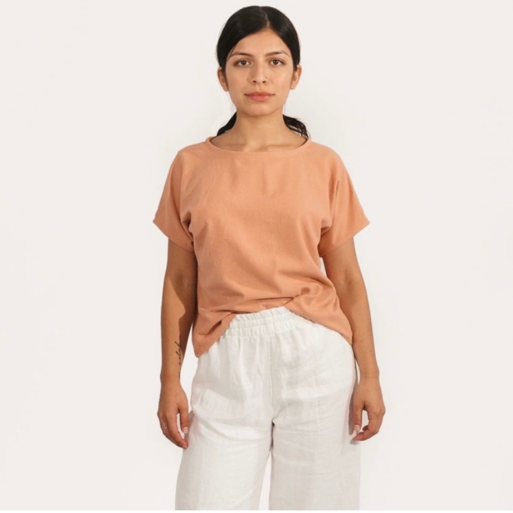 Two Fold Clothing Krissy Tee in Dusty Rose
